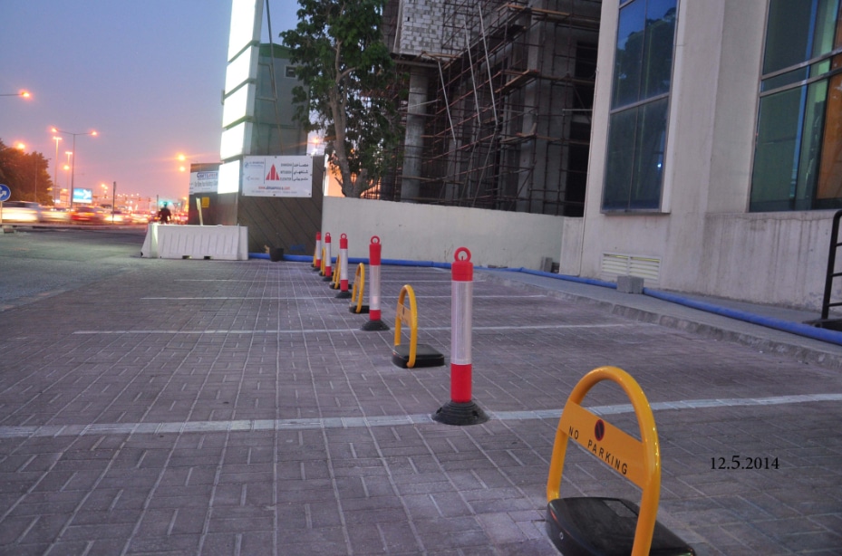Automatic Parkguard blocking parking bay